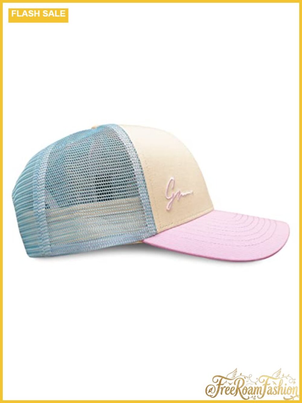 Grace Folly Trucker Hat Snapback Baseball Cap Floral Summer